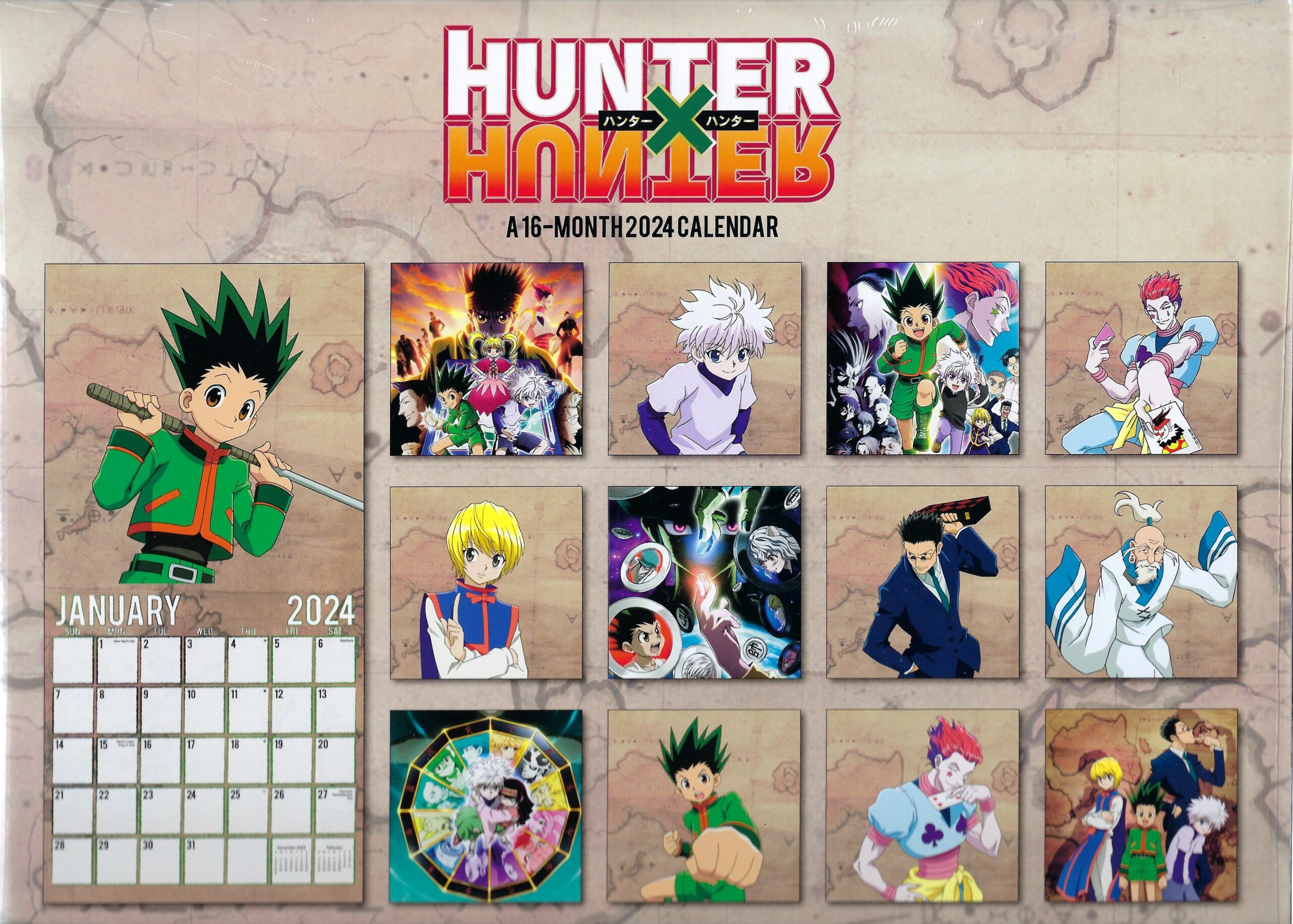 Hunter X Hunter Anime 2024 Square Calendar nel 2023
