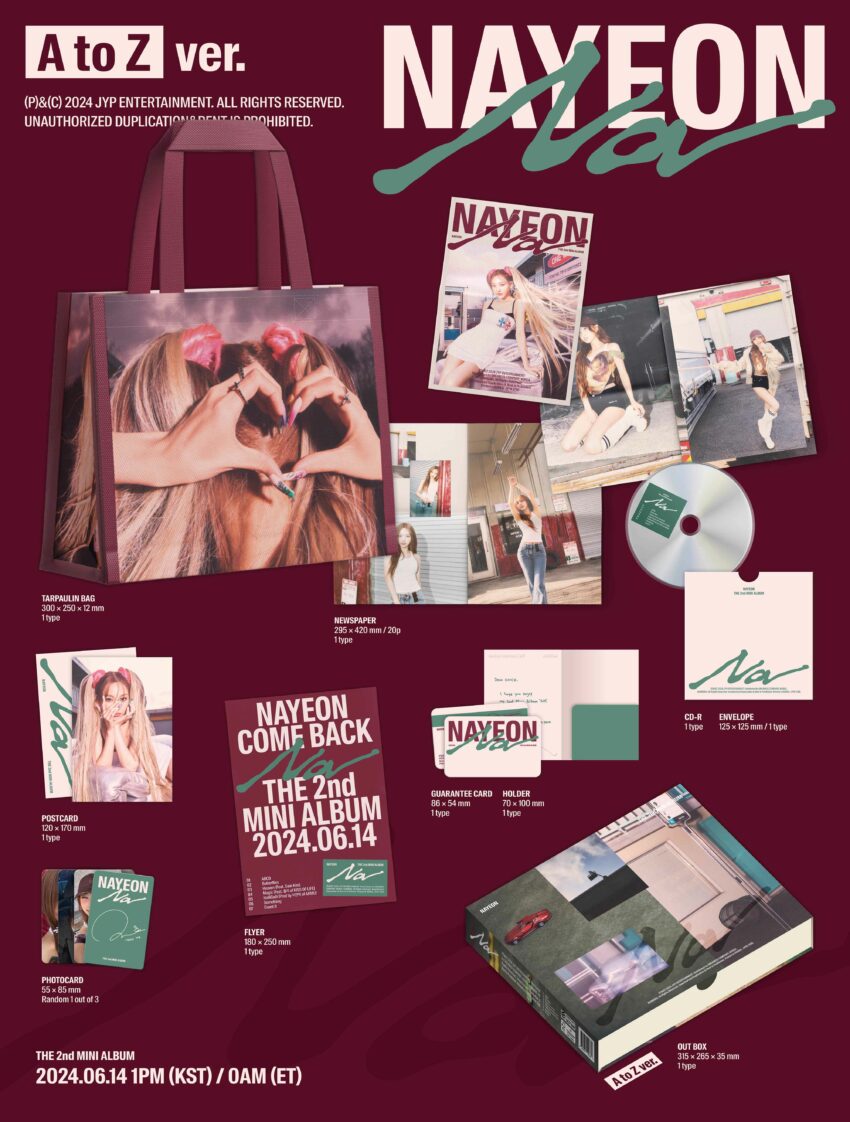 [NAYEON] [NA] (2ND MINI ALBUM) (LIMITED EDITION A TO Z VER.)