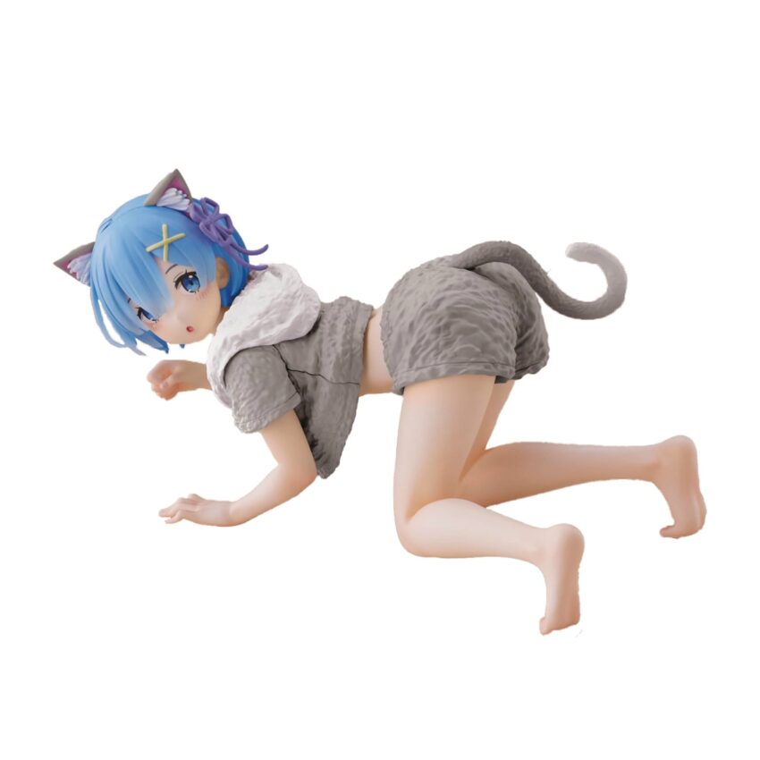 RE ZERO DESKTOP CUTE REM CAT ROOMWEAR RENEWAL EDITION FIGURE