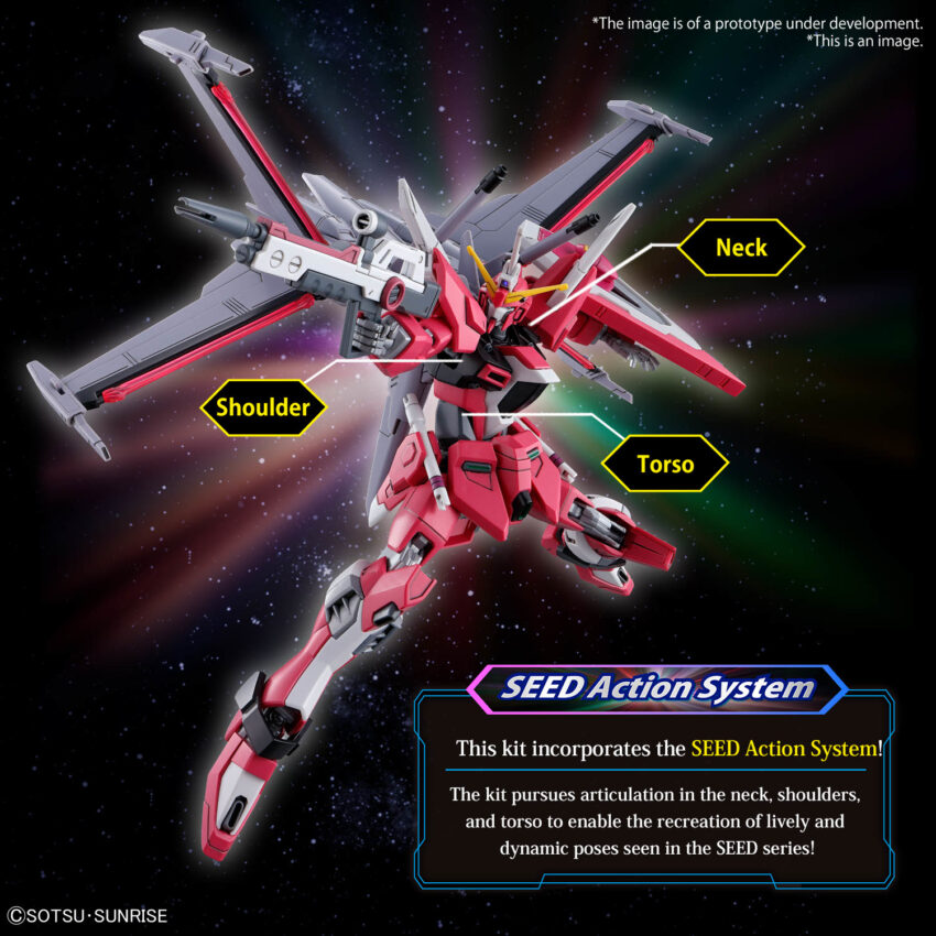GUNDAM SEED FREEDOM INFINITE JUSTICE GUNDAM II HG MODEL KIT