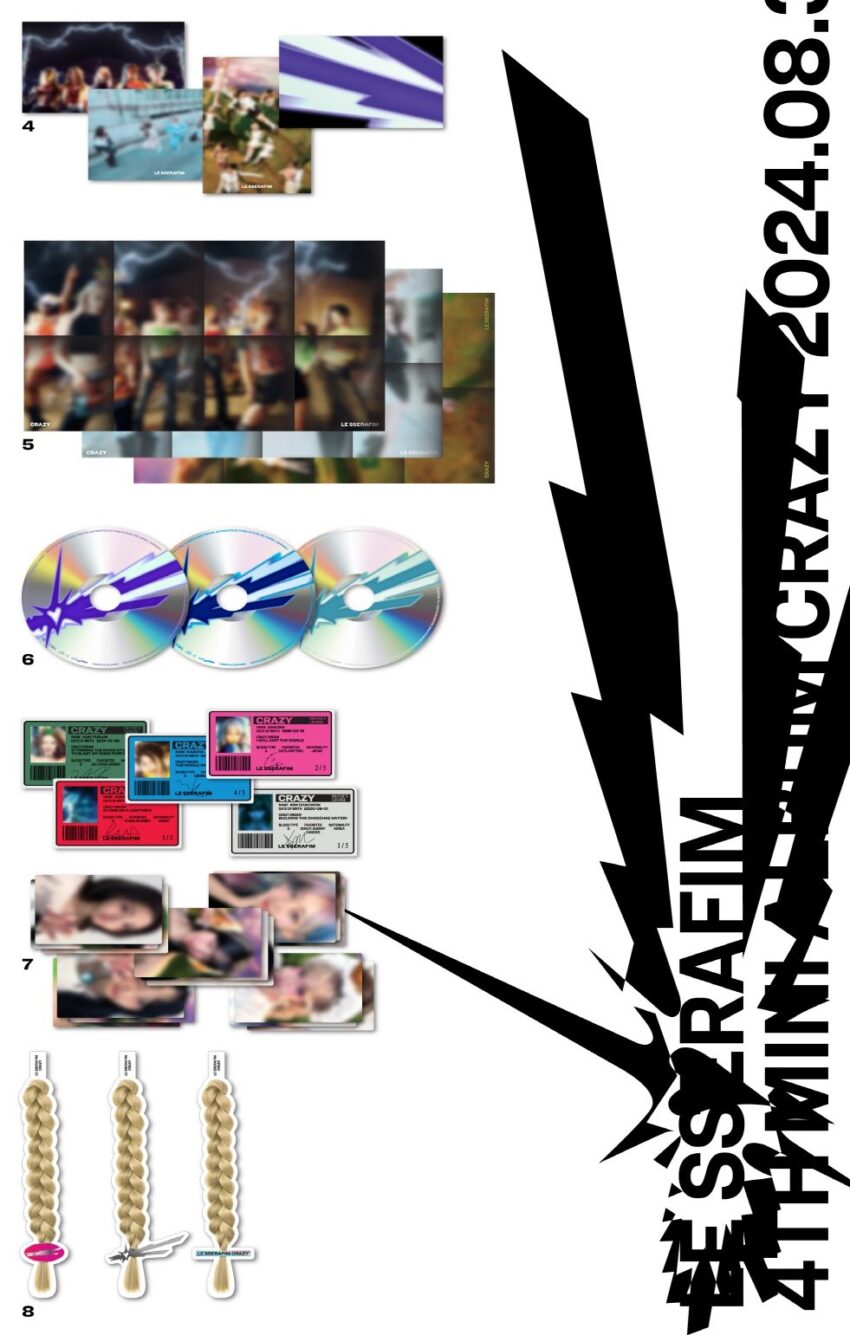 [LE SSERAFIM] [CRAZY] (4TH MINI ALBUM) - A RANDOM ver.