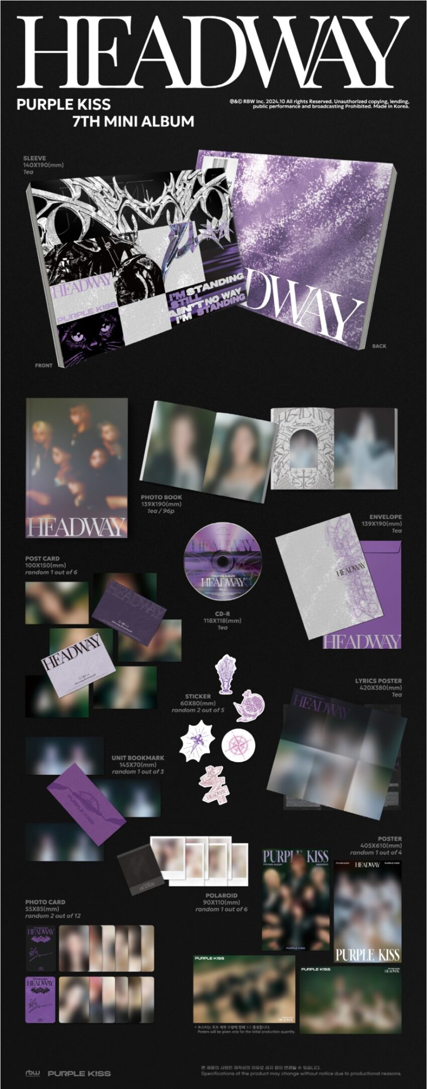 PURPLE KISS - [HEADWAY] (7TH MINI ALBUM)
