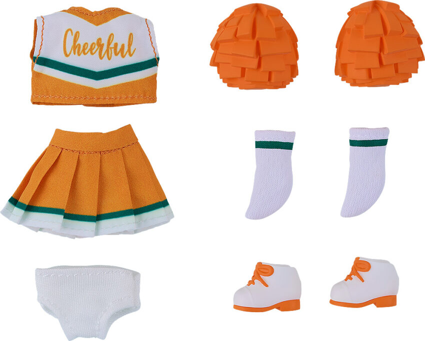 NENDOROID DOLL CHEERLEADER OUTFIT SET ORANGE - only the outfit