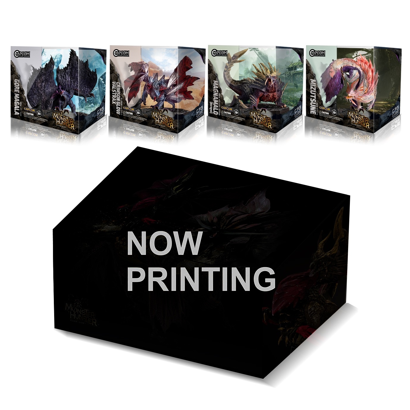 MONSTER HUNTER CFB GORE CRIMSON MAGNAMALO MIZUTSUNE 4PC BOX