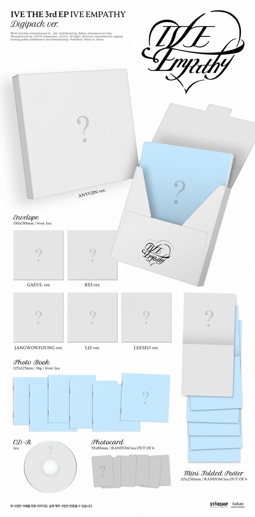 IVE - THE 3RD EP [EMPATHY] (DIGIPACK VER.) A RANDOM 6 VER