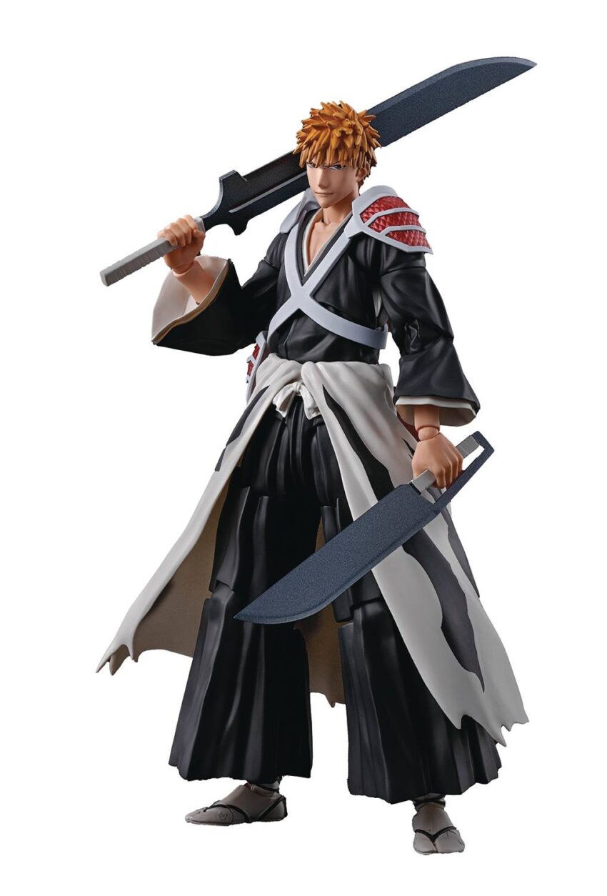 BLEACH ICHIGO KUROSAKI DUAL ZANGETSU S.H.FIGUARTS ACTION FIGURE