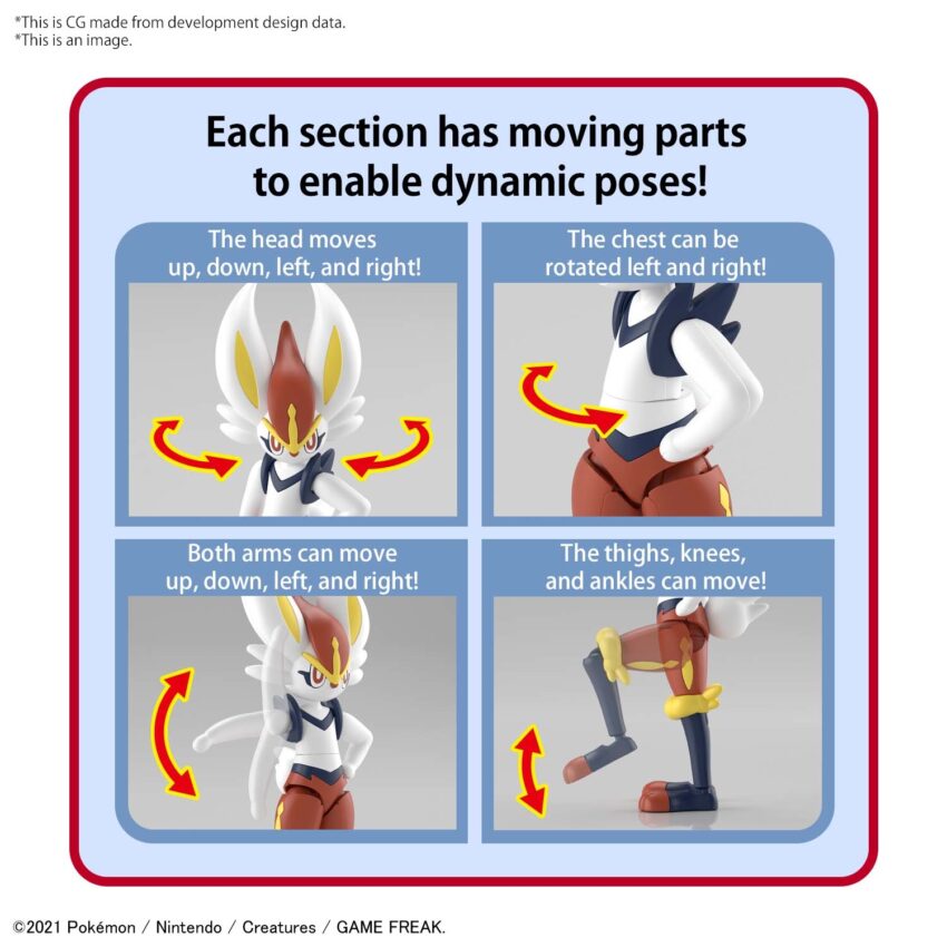 POKEMON 50 CINDERACE MODEL KIT