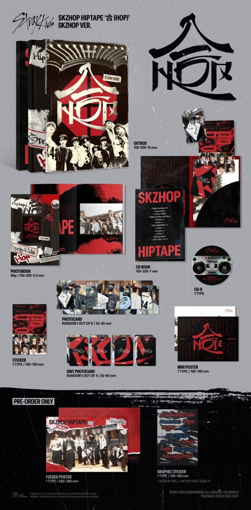 STRAY KIDS - SKZHOP HIPTAPE [合 (HOP)] (SKZHOP VER.)