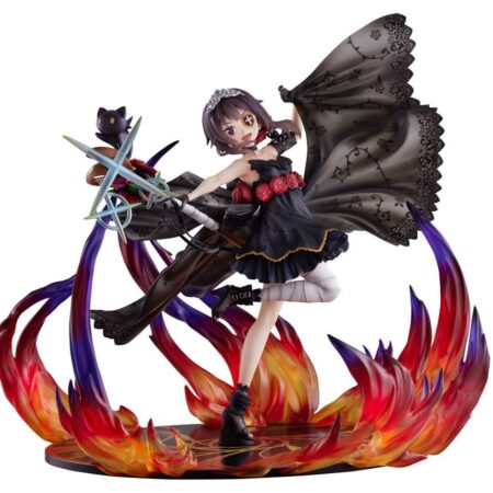 GODS BLESSING WONDERFUL WORLD MEGUMIN BLACK ROSE 1/7 PVC FIGURE