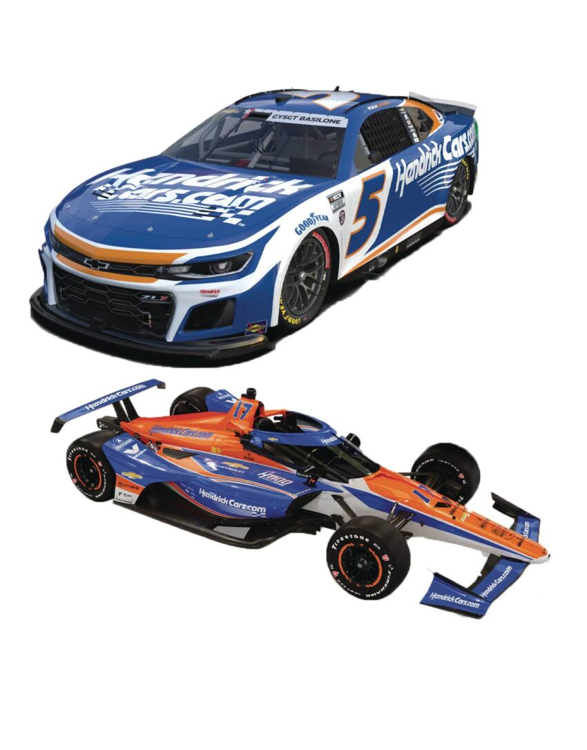 LIONEL KYLE LARSON 1100 QUALIFYING SET 1/64 DIE-CAST 2PK CAR
