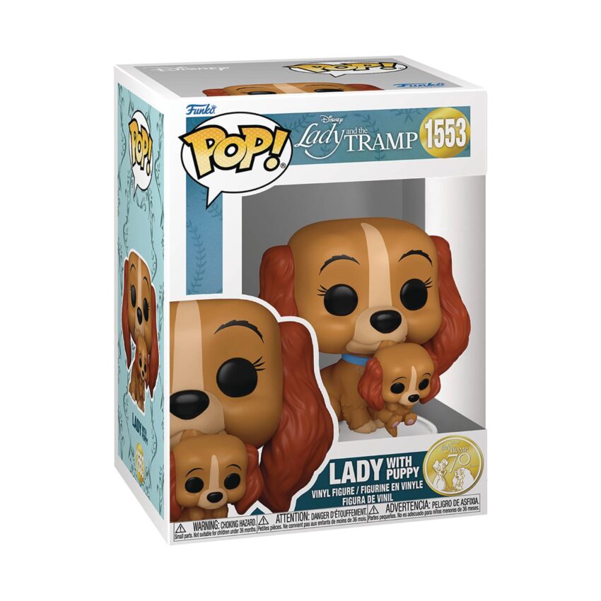 POP DISNEY LADY AND THE TRAMP LADY W PUPPY FIGURE