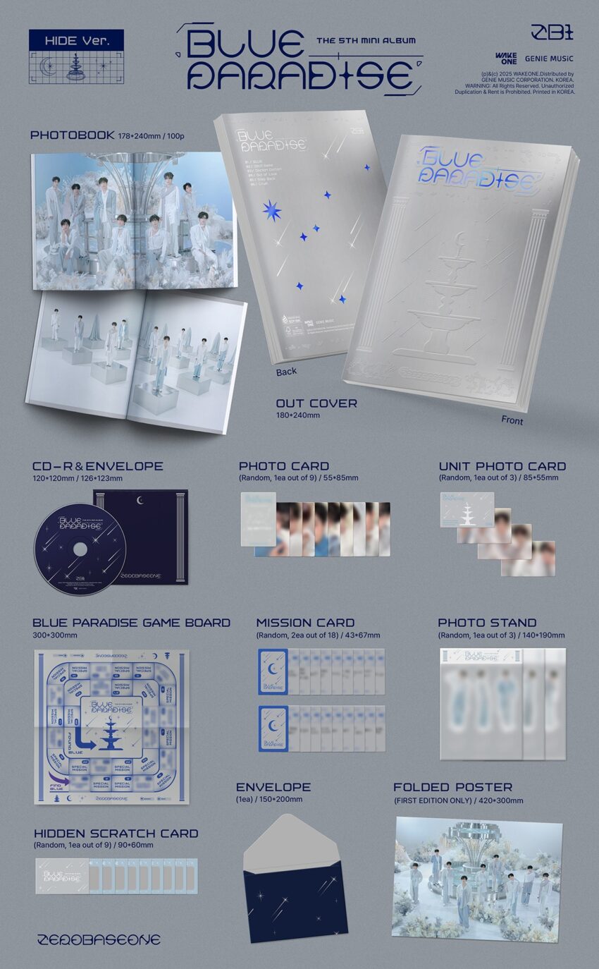 [ZEROBASEONE] BLUE PARADISE (5TH MINI ALBUM) RANDOM