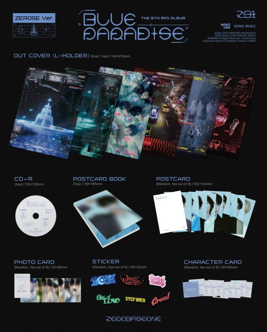 [ZEROBASEONE] BLUE PARADISE (5TH MINI ALBUM) ZEROSE VER. A RANDOM VER.