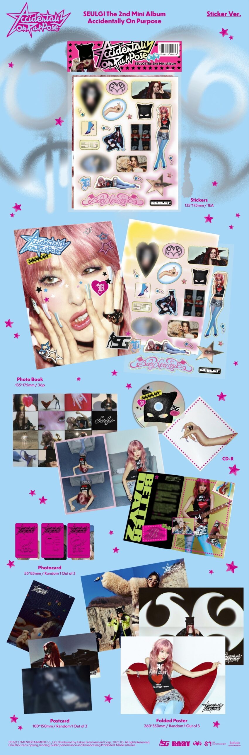 SEULGI - ACCIDENTALLY ON PURPOSE (2ND MINI ALBUM) (STICKER VER.)