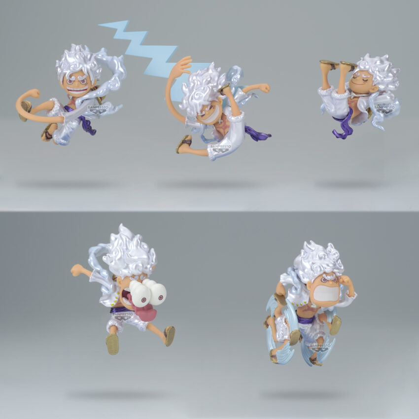 ONE PIECE LUFFY GEAR 5 SPECIAL METALLIC WCF FIGURE. Random each