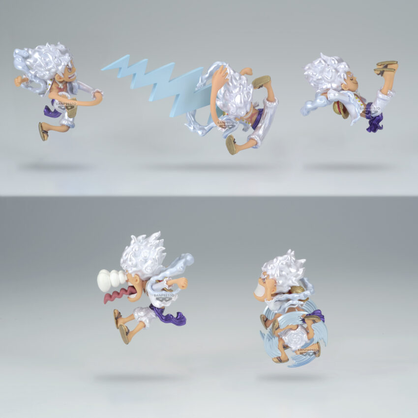 ONE PIECE LUFFY GEAR 5 SPECIAL METALLIC WCF FIGURE. Random each