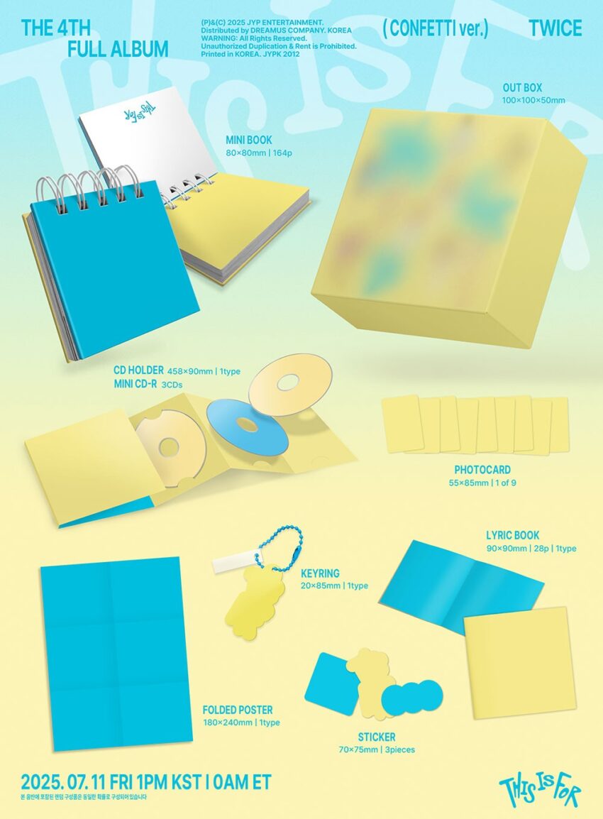 Pre-order - TWICE - [THIS IS FOR] (THE 4TH FULL ALBUM) (CONFETTI VER.)