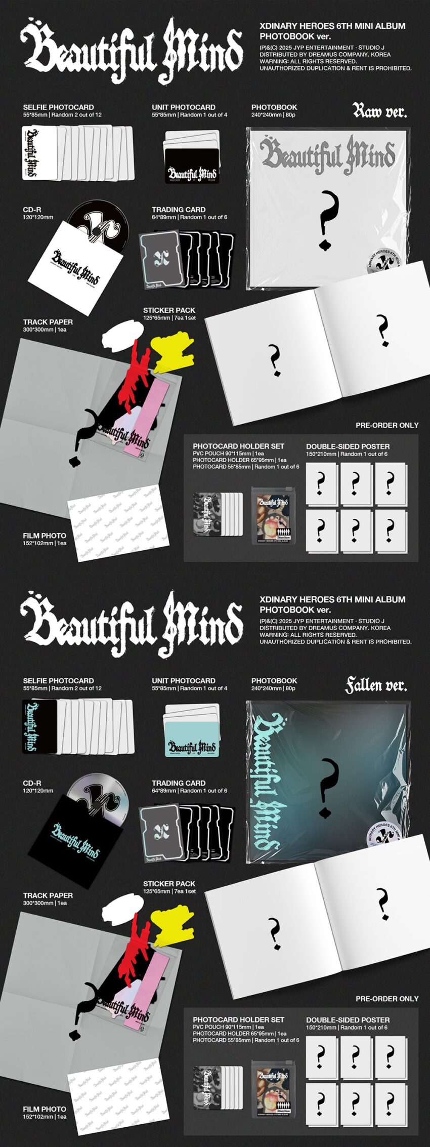 XDINARY HEROES - [BEAUTIFUL MIND] (6TH MINI ALBUM) (PHOTOBOOK VER.) A RANDOM VER.