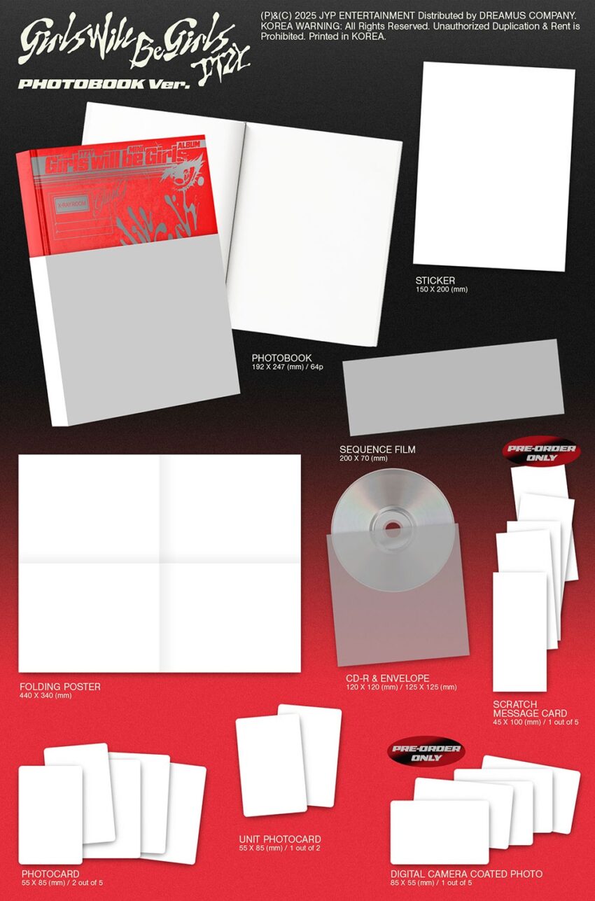 Pre-order: ITZY - [GIRLS WILL BE GIRLS] (PHOTOBOOK VER.)