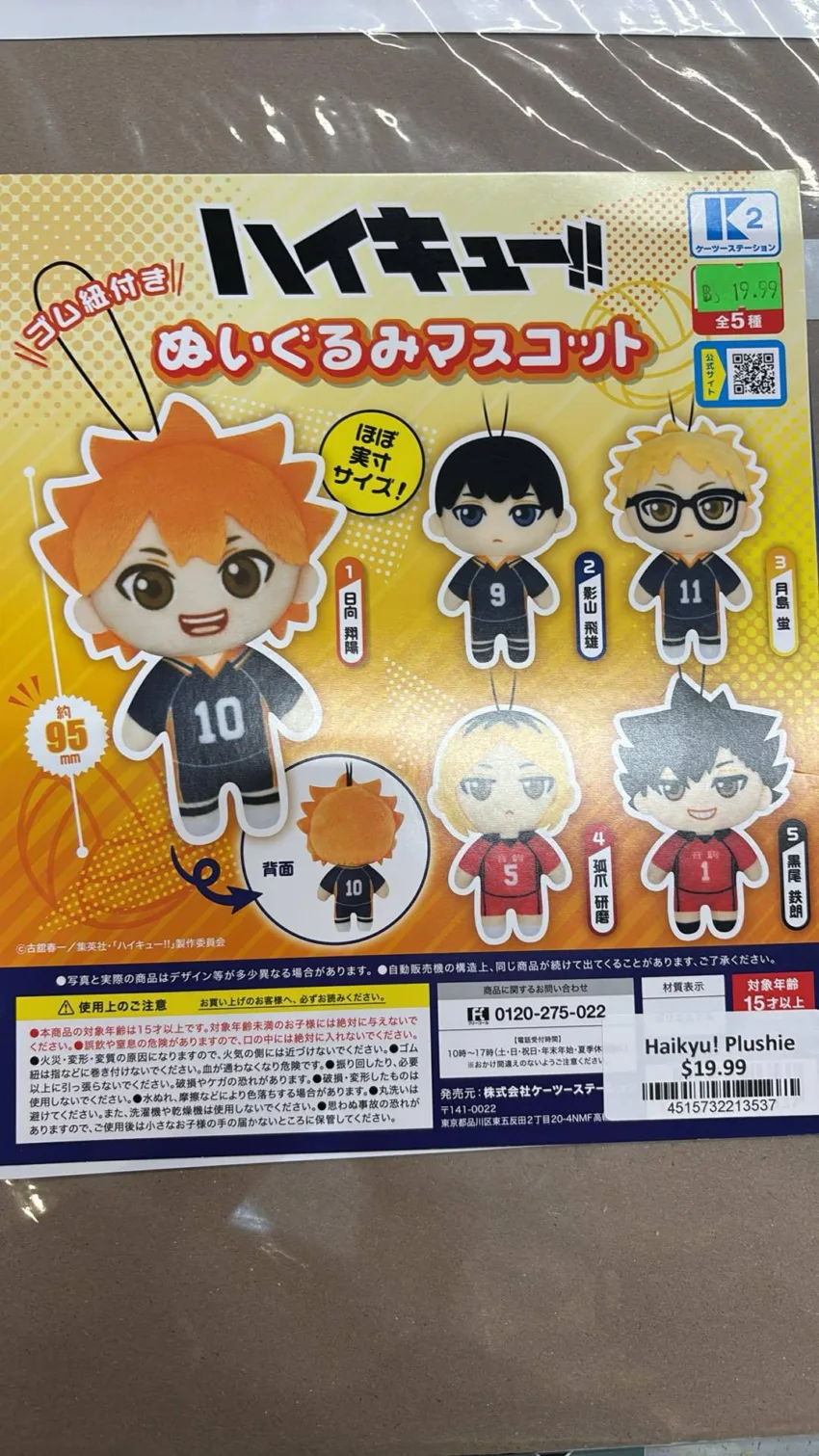 Haikyu! Plushie - a random gacha