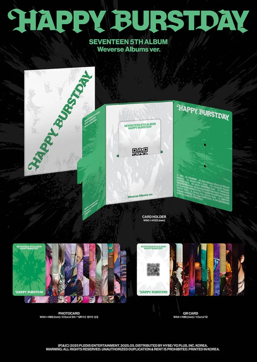 SEVENTEEN - [HAPPY BURSTDAY] (5TH MINI ALBUM) (WEVERSE ALBUMS VER.)