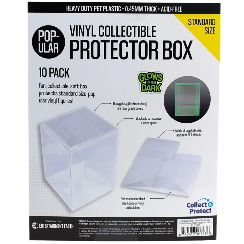 Pre-Order: VINYL COLLECTIBLE SOFT GITD COLLAPSIBLE PROTECTOR BOX 10 PK. Estimate Ship Date November 2024