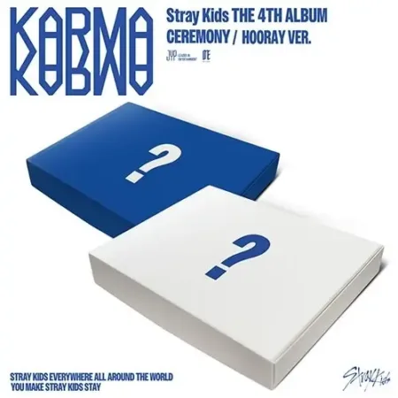STRAY KIDS - THE 4TH ALBUM [KARMA] (CEREMONY VER., HOORAY VER.) A RANDOM VER.
