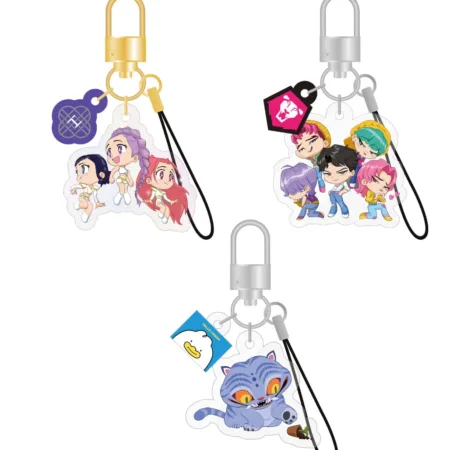 PRE-ORDER: [KPOP DEMON HUNTERS] OFFICIAL LIGHT STICK KEYRING CHARM - SAJA BOYS VER.