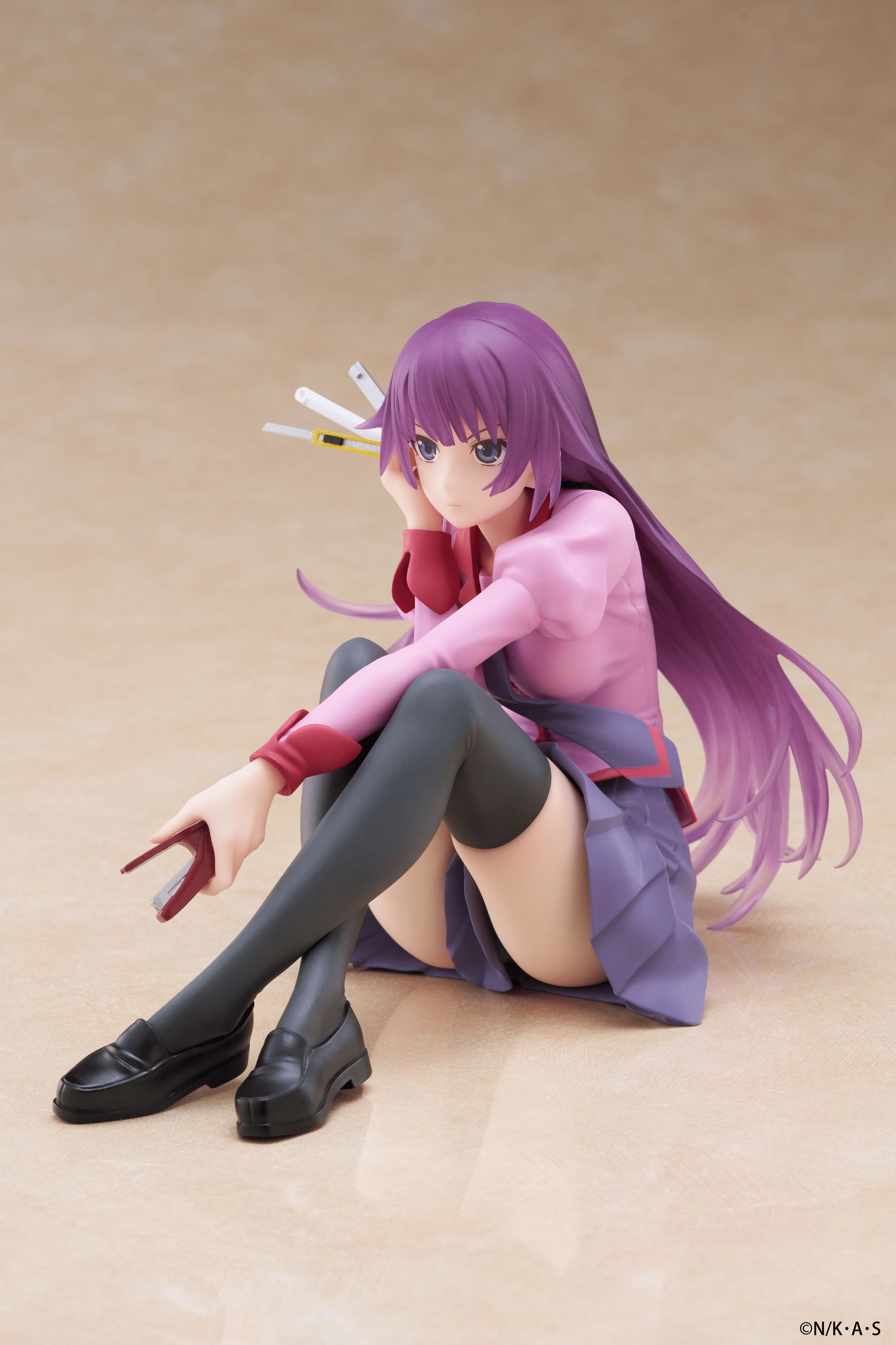 Pre order: Monogatari Series Hitagi Senjougahara Desktop Cute Figure. EST SHIP DATE AUG 2026