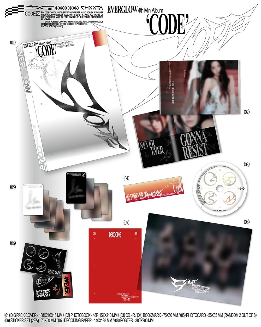 EVERGLOW - CODE (PHOTOBOOK ALBUM)