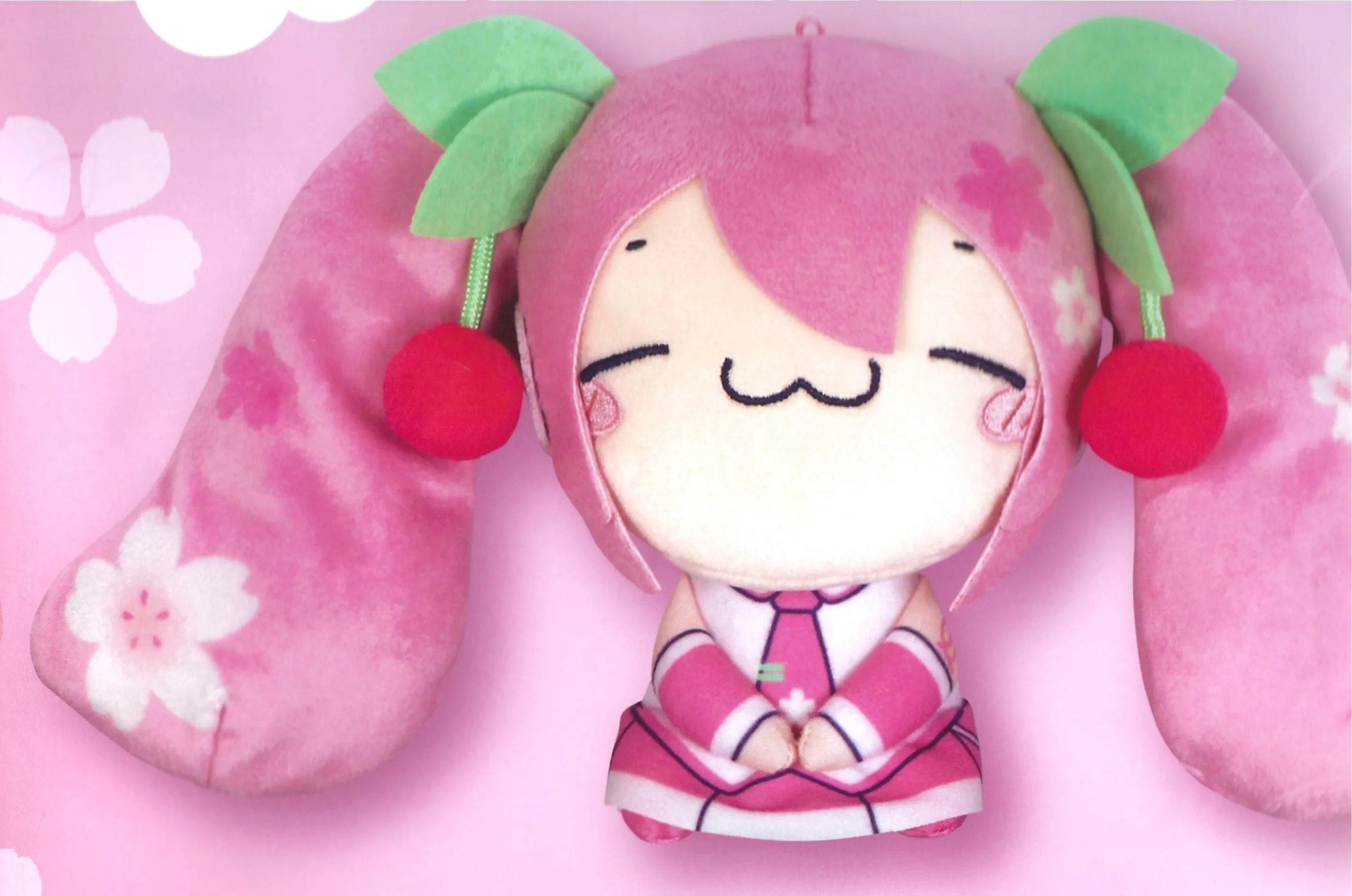 Hatsune Miku Mochipico Plush -Sakura Miku- Hmm ver.