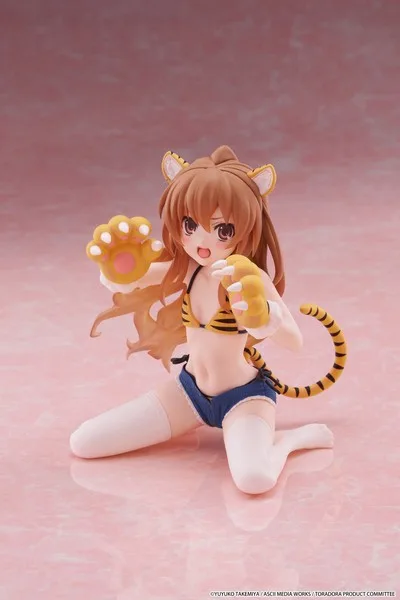 Pre order: Toradora! Taiga Aisaka (Tiger Costume Swimwear Version) Desktop Cute Figure. EST SHIP DATE NOV 2026