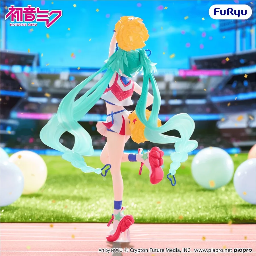 Pre order: Hatsune Miku Cheerleader version Muchute Figure. EST SHIP DATE FEB 2027