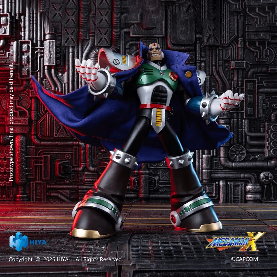 Pre order: Mega Man X series Sigma EXQUISITE BASIC Series Action Figure. EST SHIP DATE DEC 2027