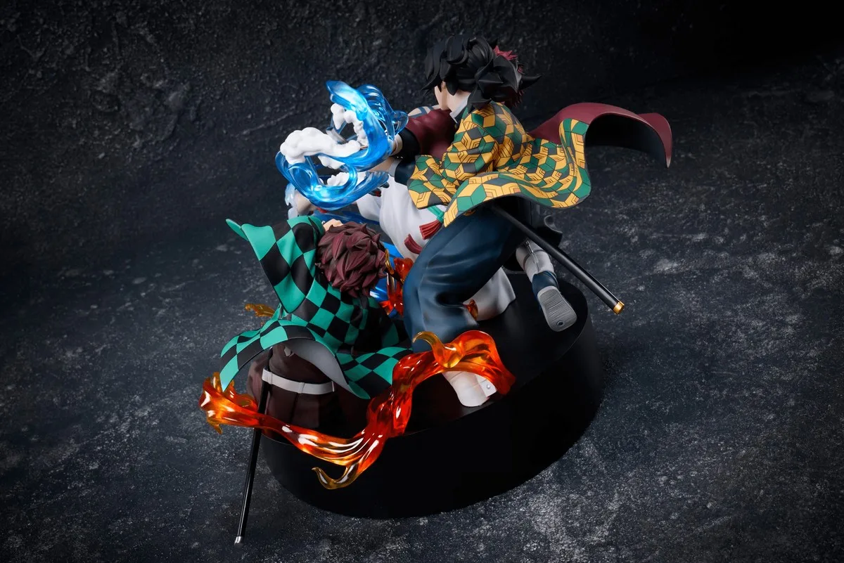 Pre order: Demon Slayer Kimetsu no Yaiba Tanjiro Kamado & Giyu Tomioka & Akaza Figure. EST SHIP DATE JUL 2027