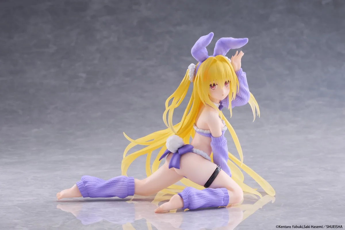 Pre order: To Love-Ru Darkness Golden Darkness Fluffy Bunny Version Moflock Figure. EST SHIP DATE FEB 2027