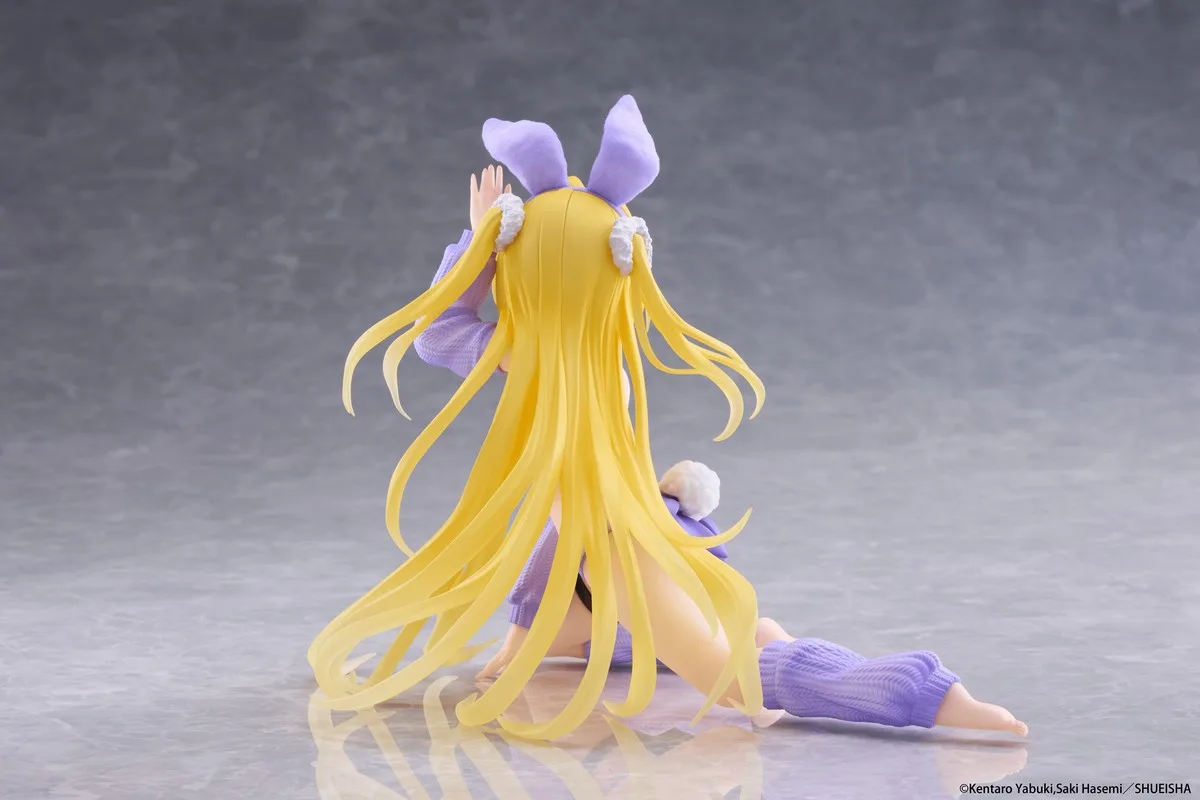 Pre order: To Love-Ru Darkness Golden Darkness Fluffy Bunny Version Moflock Figure. EST SHIP DATE FEB 2027