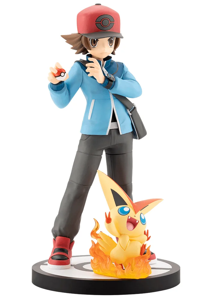 Pre order: Pokémon Hilbert with Victini ARTFX J STATUE. EST SHIP DATE MAY 2027